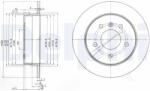 DELPHI Disc Frana Bg3710 Mercedes-Benz A-Class/Vaneo