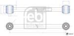 FEBI BILSTEIN Brat/Bieleta, Suspensie Roata Axa Spate Dreapta 188187 Mercedes-Benz Gl-Class (188187)