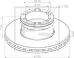 PE Automotive Disc Frana Fata 106.206-00A Daf Lf 45 (106.206-00A)