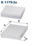FILTRON Filtru, Aer Habitaclu K1179-2X Citroën C3 Ii/C3 Iii/C4 Cactus/Ds3/Ds5 Ds Ds 3