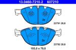 ATE Set Placute Frana, Frana Disc 13.0460-7210.2 Bmw 5/6/7