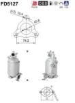 AS Filtru Funingine/Particule, Sist. De Esapament Fd5127 Hyundai Accent Iv/Elantra V (FD5127)