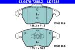 ATE Set Placute Frana, Frana Disc 13.0470-7285.2 Audi A1 Seat Ibiza Iv Vw Beetle/Polo (13.0470-7285.2)