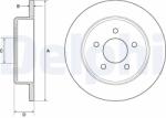 DELPHI Disc Frana Bg3739 Chrysler Ram Van/Voyager / Voyager Iii/Voyager / Voyager Iv