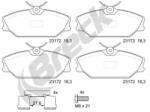 BRECK Set Placute Frana, Frana Disc 231720070200 Renault Clio Ii/Laguna I/Megane