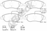 BRECK Set Placute Frana, Frana Disc 237110070100 Alfa Romeo Mito Fiat Bravo Ii/Stilo