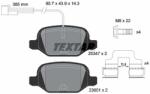TEXTAR Set Placute Frana, Frana Disc 2534701 Abarth 500 / 595 / 695/500C / 595C / 695C