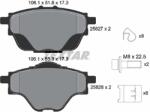 TEXTAR Set Placute Frana, Frana Disc 2582701 Citroën C4 Picasso Ii/C4 Spacetourer/C5 X (2582701)