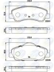 COMLINE Set Placute Frana, Frana Disc Cbp02199 Citroën C-Elysee/C4 Cactus Peugeot 301/308 (CBP02199)