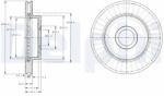 DELPHI Disc Frana Bg3659 Jeep Grand Cherokee I/Grand Cherokee Ii (BG3659)