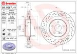 BREMBO Disc Frana 09.9257. 41 Mercedes-Benz Clk/Slk (09.9257.41)