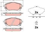 TRW Set Placute Frana, Frana Disc Gdb2349 Toyota Corolla/Corolla Commercial/Yaris