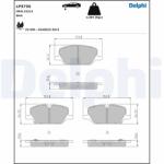 DELPHI Set Placute Frana, Frana Disc Lp3736 Opel Insignia B/Insignia B Country