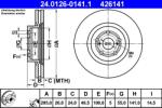 ATE Disc Frana 24.0126-0141.1 Toyota Avensis