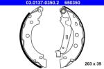ATE Set Saboti Frana 03.0137-0350.2 Nissan Kubistar Renault Kangoo (03.0137-0350.2)