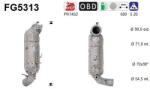 AS Filtru Funingine/Particule, Sist. De Esapament Fg5313 Citroën Berlingo/C3 Iii (FG5313)
