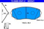 ATE Set Placute Frana, Frana Disc 13.0460-5541.2 Mitsubishi Eclipse/L200 / Triton