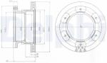 DELPHI Disc Frana Bg9069 Iveco Daily Iv/Daily V/Daily Vi