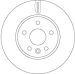 TRW Disc Frana Df6819 Opel Astra K Vauxhall Astra Mk Vii/Astra Mk Viicombi