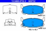 ATE Set Placute Frana, Frana Disc 13.0460-5732.2 Mazda Mx-5 Ii (13.0460-5732.2)