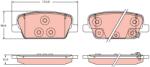 TRW Set Placute Frana, Frana Disc Gdb2359 Hyundai Santa Fe Iv (GDB2359)