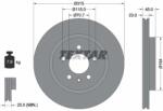 TEXTAR Disc Frana 92239803 Opel Zafira Tourer C Vauxhall Zafira Mk Iii