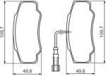 Bosch Set Placute Frana, Frana Disc 0986494391 Nissan Cabstar/Nt400 Cabstar