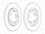 FERODO Disc Frana Ddf2484C Ford Transit V363 (DDF2484C)