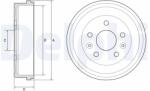 DELPHI Tambur Frana Bf597 Dacia Duster Nissan Juke Renault Arkana I/Captur I/Captur Ii