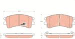 TRW Set Placute Frana, Frana Disc Gdb3310 Mazda 6