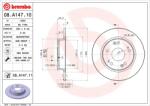 BREMBO Disc Frana 08. A147.11 Acura Ilx Ciimo Ciimo Honda Civic Ix/Civic Viii (08.A147.11)