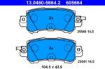 ATE Set Placute Frana, Frana Disc 13.0460-5664.2 Mazda Cx-3/Cx-5