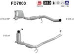 AS Filtru Funingine/Particule, Sist. De Esapament Fd7003 Audi A3 Seat Altea/Leon (FD7003)