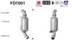 AS Filtru Funingine/Particule, Sist. De Esapament Fd7001 Vw Crafter 30-35 (FD7001)