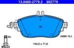 ATE Set Placute Frana, Frana Disc 13.0460-2779.2 Infiniti Q30/Qx30 Mercedes-Benz Cla