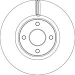 TRW Disc Frana Df6761S Ford Ecosport