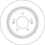 TRW Disc Frana Df7953 Hyundai Creta/Grandeur/Ioniq/Kona/Sonata Vii/I30/I30 Kombi