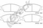 BRECK Set Placute Frana, Frana Disc 210120070100 Hyundai Accent Ii/Getz/Lantra Ii/Pony