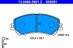 ATE Set Placute Frana, Frana Disc 13.0460-5691.2 Nissan Qashqai Ii/X-Trail (13.0460-5691.2)