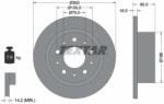 TEXTAR Disc Frana 92157600 Citroën Jumper Ii Fiat Ducato Opel Movano C Peugeot Boxer