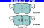 ATE Set Placute Frana, Frana Disc 13.0470-7340.2 Jaguar F-Pace/Xe/Xf Ii/Xf Sportbrake