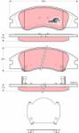 TRW Set Placute Frana, Frana Disc Gdb3367 Kia Cerato I Kia (Dyk) Cerato