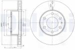 DELPHI Disc Frana Bg4100 Iveco Daily Iv/Daily V/Daily Vi (BG4100)