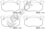 BRECK Set Placute Frana, Frana Disc 209730070400 Citroën Saxo/Xsara/Zx Peugeot 106 Ii (209730070400)