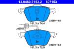 ATE Set Placute Frana, Frana Disc 13.0460-7153.2 Ford Galaxy I Seat Alhambra