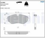 DELPHI Set Placute Frana, Frana Disc Lp1982 Mercedes-Benz Eqv/Marco Polo/Sprinter 3, 5-T