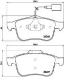 BREMBO Set Placute Frana, Frana Disc P23132 Alfa Romeo Giulietta Dodge Dart (P23132)
