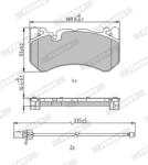 FERODO Set Placute Frana, Frana Disc Fdb5233 Audi A6 C6/A6 C7/A7 (FDB5233)