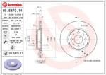 BREMBO Disc Frana 09.5870. 11 Alfa Romeo 155 Fiat Albea/Barchetta/Brava/Bravo I/Doblo