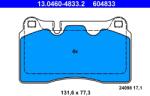 ATE Set Placute Frana, Frana Disc 13.0460-4833.2 Audi A3/Tt Cupra Ateca/Formentor